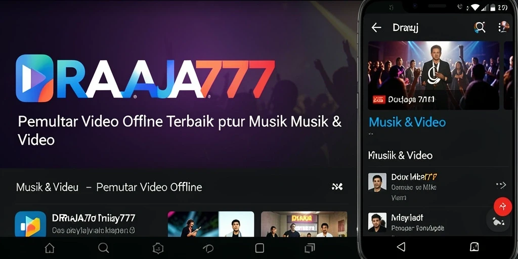 Tampilan antarmuka pemutar video DRAJA777 dengan fitur-fitur menarik.