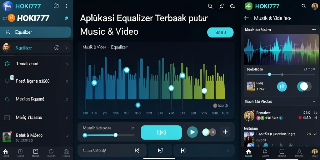 Antarmuka HOKI777 menampilkan kontrol Equalizer yang mudah digunakan.