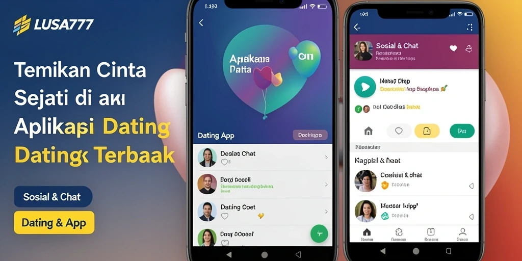 Antarmuka LUSA777 yang menarik dan fungsional untuk dating.