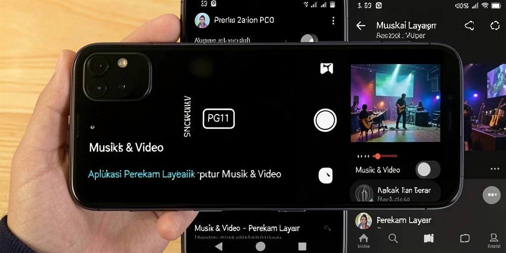 Tampilan antarmuka utama PG11 saat merekam layar.
