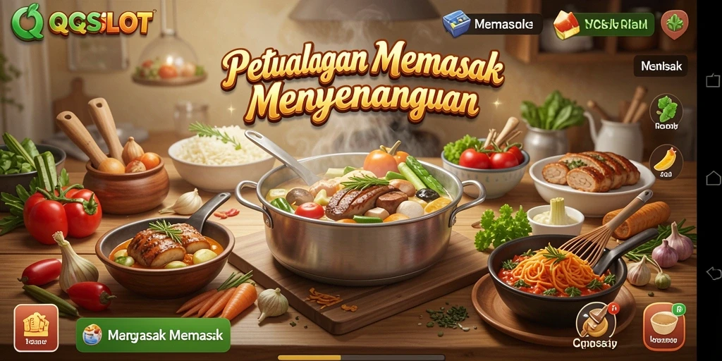Tampilan antarmuka QQSLOT yang menarik dan penuh warna.