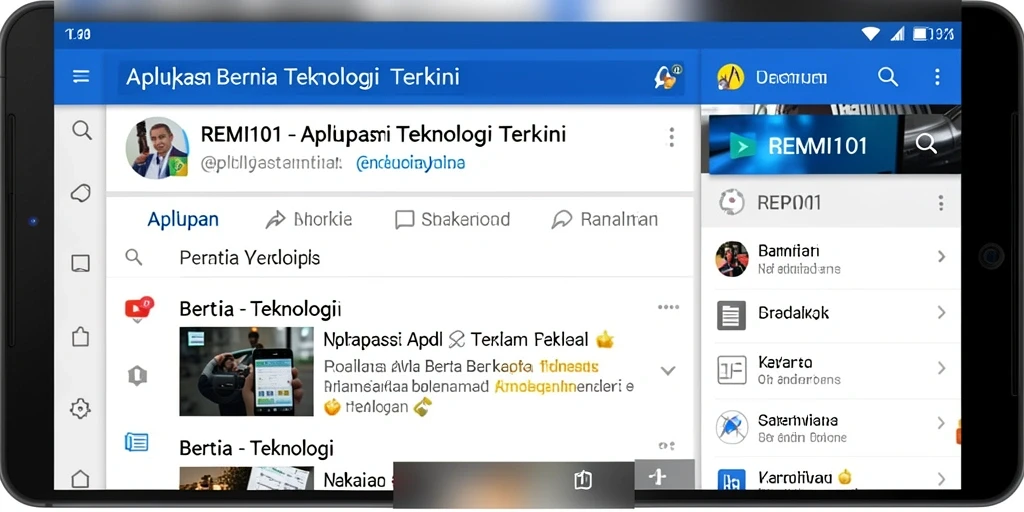 Antarmuka aplikasi REMI101 yang modern dan user-friendly.