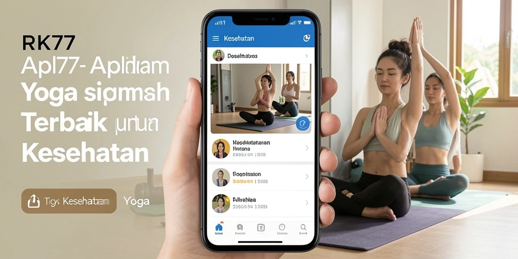 Tampilan RK77 dengan antarmuka intuitif untuk latihan Yoga.